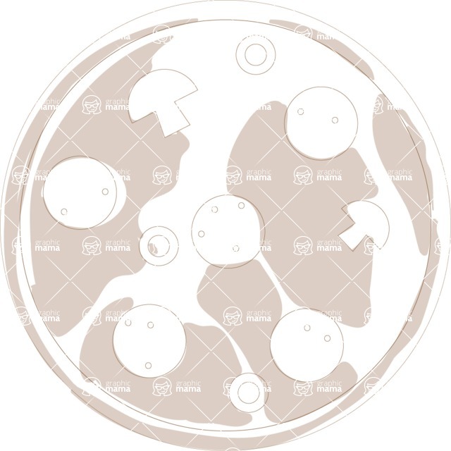 Italy Themed Graphic Collection - Pizza Vector Hand Drawn Illustration